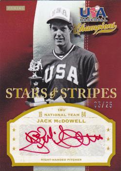 2013 Panini USA Baseball Champions - Stars and Stripes Signatures Red Ink #MCD Jack McDowell Front