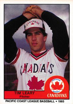 1985 Cramer Vancouver Canadians #203 Tim Leary Front