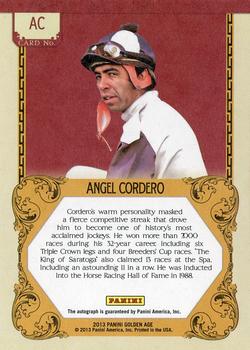 2013 Panini Golden Age - Historic Signatures #AC Angel Cordero Back