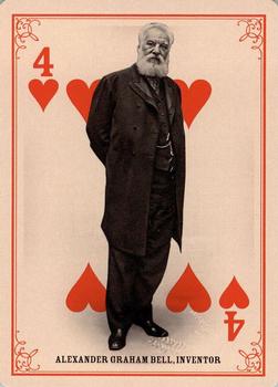 2013 Panini Golden Age - Playing Cards #4♥ Alexander Graham Bell Front