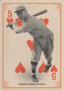 2013 Panini Golden Age - Playing Cards #5♥ Frankie Frisch Front