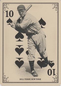 2013 Panini Golden Age - Playing Cards #10♠ Bill Terry Front