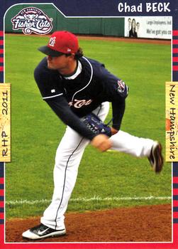 2011 Grandstand New Hampshire Fisher Cats #NNO Chad Beck Front