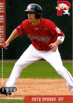 2010 Grandstand Portland Sea Dogs #NNO Nate Spears Front