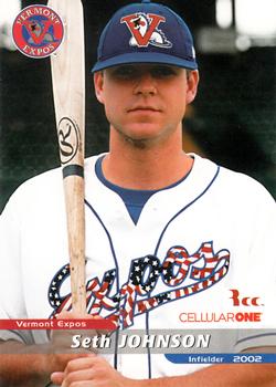 2002 Grandstand Vermont Expos #NNO Seth Johnson Front