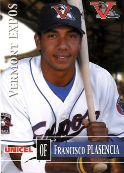 2005 Grandstand Vermont Expos #NNO Francisco Plasencia Front