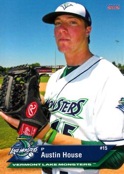 2012 Choice Vermont Lake Monsters #10 Austin House Front