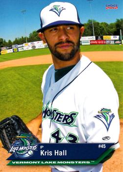 2012 Choice Vermont Lake Monsters #9 Kris Hall Front