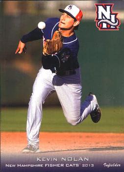 2013 Grandstand New Hampshire Fisher Cats #17 Kevin Nolan Front