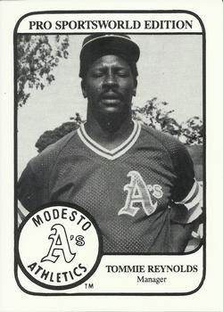 1987 Chong Modesto A's #23 Tommie Reynolds Front