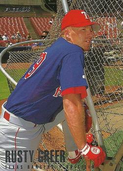 1996 Fleer Texas Rangers #7 Rusty Greer Front