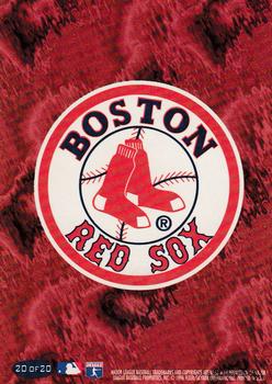 1996 Fleer Boston Red Sox #20 Checklist Back