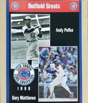 1998 Chicago Cubs Fan Convention #29 Outfield Greats (Andy Pafko / Gary Matthews) Front