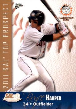 2011 MultiAd South Atlantic League Top Prospects #10 Bryce Harper Front