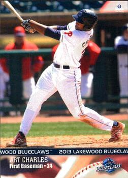 2013 Brandt Lakewood BlueClaws #5 Art Charles Front