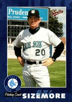 2000 Multi-Ad Utica Blue Sox #39 Bill Sizemore Front