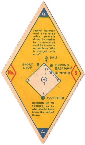 1949 Smack-A-Roo (R447) #5 Second baseman... Front
