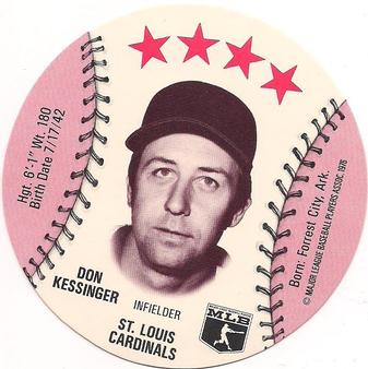 1976 Isaly's/Sweet William Discs #NNO Don Kessinger Front