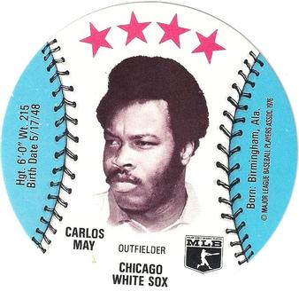 1976 Isaly's/Sweet William Discs #NNO Carlos May Front