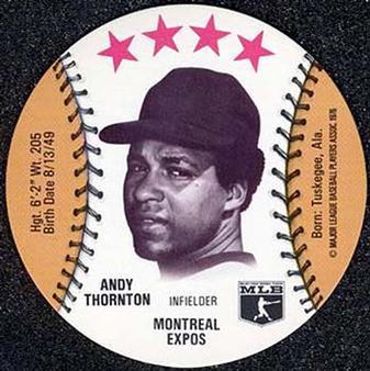 1976 Isaly's/Sweet William Discs #NNO Andy Thornton Front