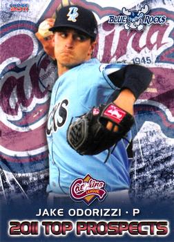 2011 Choice Carolina League Top Prospect 30 #03 Jake Odorizzi Front