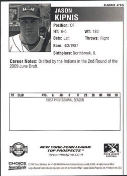 2009 Choice New York-Penn League Top Prospects #15 Jason Kipnis Back