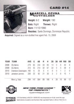 2010 Choice New York-Penn League Top Prospects #14 Marcell Ozuna Back