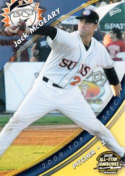 2009 MultiAd South Atlantic League Top Prospects #22 Jack McGeary Front