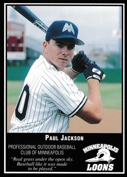1994 Minneapolis Loons #NNO Paul Jackson Front