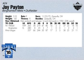 1995 Binghamton Mets #NNO Jay Payton Back