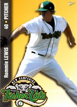 2009 MultiAd New Hampshire Fisher Cats #18 Rommie Lewis Front