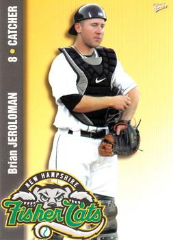 2009 MultiAd New Hampshire Fisher Cats #5 Brian Jeroloman Front