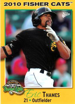 2010 MultiAd New Hampshire Fisher Cats #24 Eric Thames Front