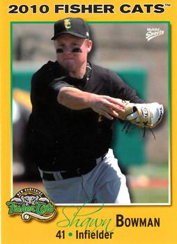 2010 MultiAd New Hampshire Fisher Cats #2 Shawn Bowman Front