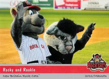 2011 Grandstand New Britain Rock Cats #NNO Rocky / Rookie Front