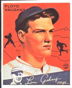 1985 Galasso 1934 Goudey (reprint) #22 Arky Vaughan Front