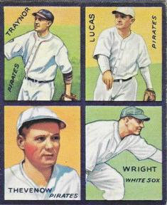 1985 Galasso 1935 Goudey 4-in-1 (reprint) #36 Red Lucas /  Tommy Thevenow /  Pie Traynor /  Glenn Wright Front