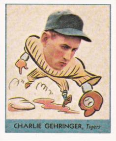 1985 Galasso 1938 Goudey Heads Up (reprint) #241 Charlie Gehringer Front