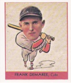 1985 Galasso 1938 Goudey Heads Up (reprint) #244 Frank Demaree Front