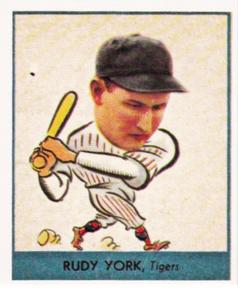 1985 Galasso 1938 Goudey Heads Up (reprint) #260 Rudy York Front