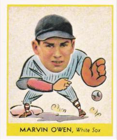 1985 Galasso 1938 Goudey Heads Up (reprint) #263 Marvin Owen Front