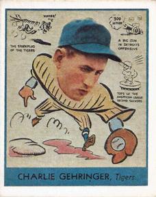 1985 Galasso 1938 Goudey Heads Up (reprint) #265 Charlie Gehringer Front
