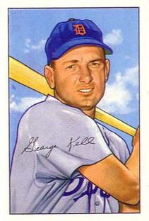 1987 Card Collectors 1952 Bowman Reprint #75 George Kell Front