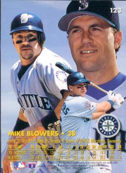 1996 Ultra #123 Mike Blowers Back