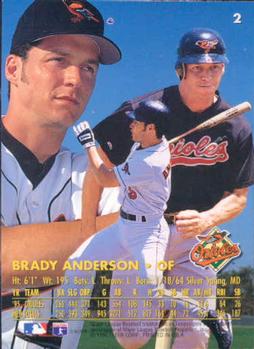 1996 Ultra #2 Brady Anderson Back