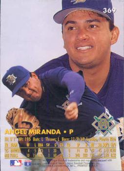 1996 Ultra #369 Angel Miranda Back