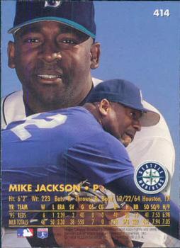 1996 Ultra #414 Mike Jackson Back