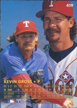 1996 Ultra #419 Kevin Gross Back