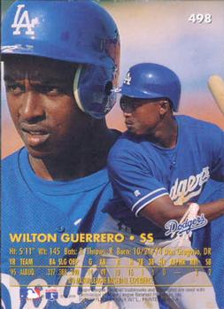 1996 Ultra #498 Wilton Guerrero Back