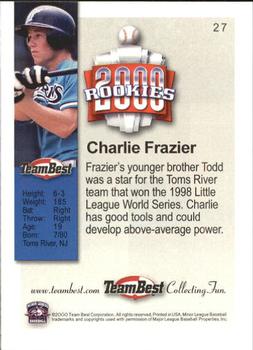2000 Team Best Rookies #27 Charlie Frazier Back